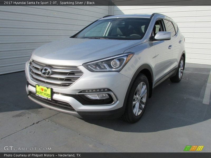 Sparkling Silver / Black 2017 Hyundai Santa Fe Sport 2.0T