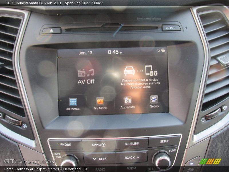 Sparkling Silver / Black 2017 Hyundai Santa Fe Sport 2.0T