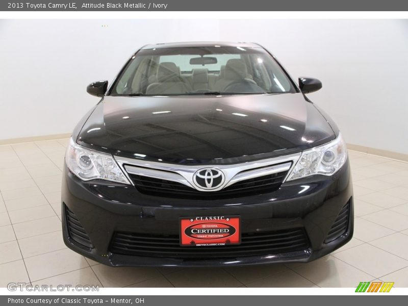 Attitude Black Metallic / Ivory 2013 Toyota Camry LE