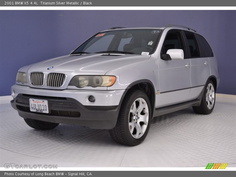 Titanium Silver Metallic / Black 2001 BMW X5 4.4i