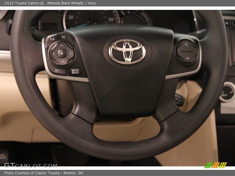 Attitude Black Metallic / Ivory 2013 Toyota Camry LE