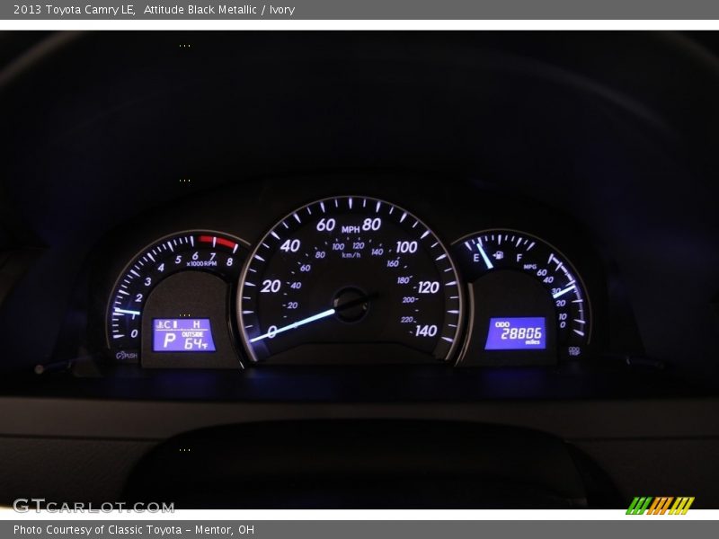 Attitude Black Metallic / Ivory 2013 Toyota Camry LE