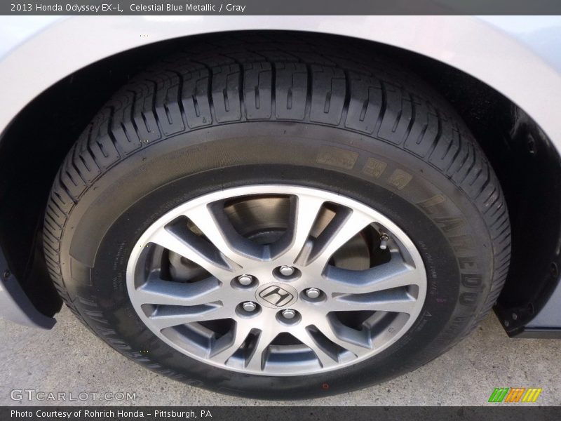 Celestial Blue Metallic / Gray 2013 Honda Odyssey EX-L