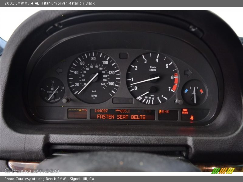 Titanium Silver Metallic / Black 2001 BMW X5 4.4i