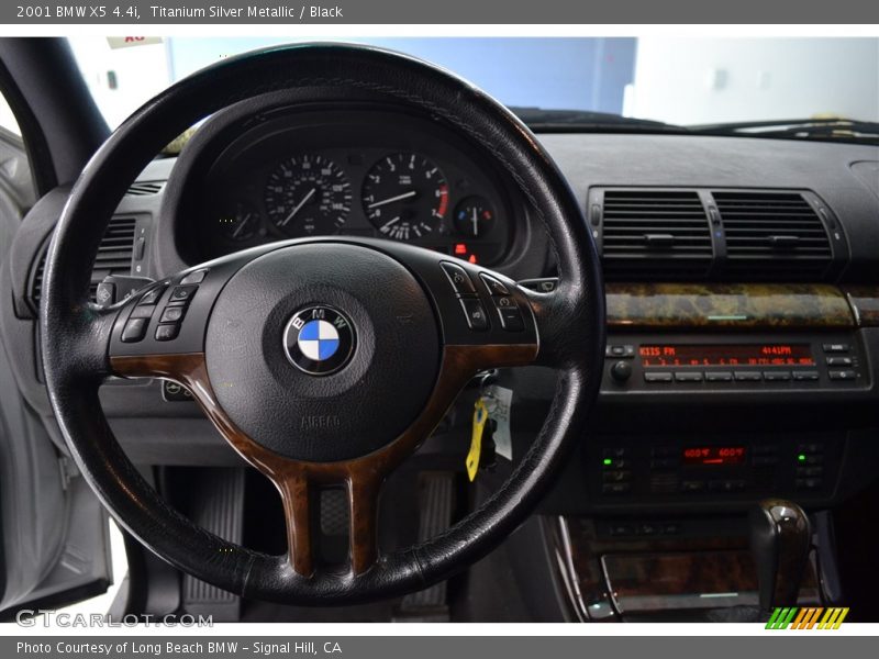 Titanium Silver Metallic / Black 2001 BMW X5 4.4i