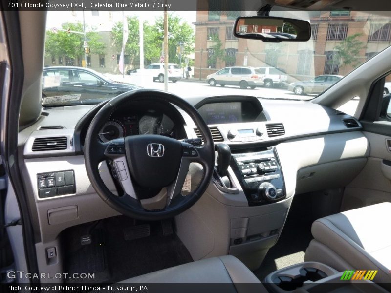 Celestial Blue Metallic / Gray 2013 Honda Odyssey EX-L