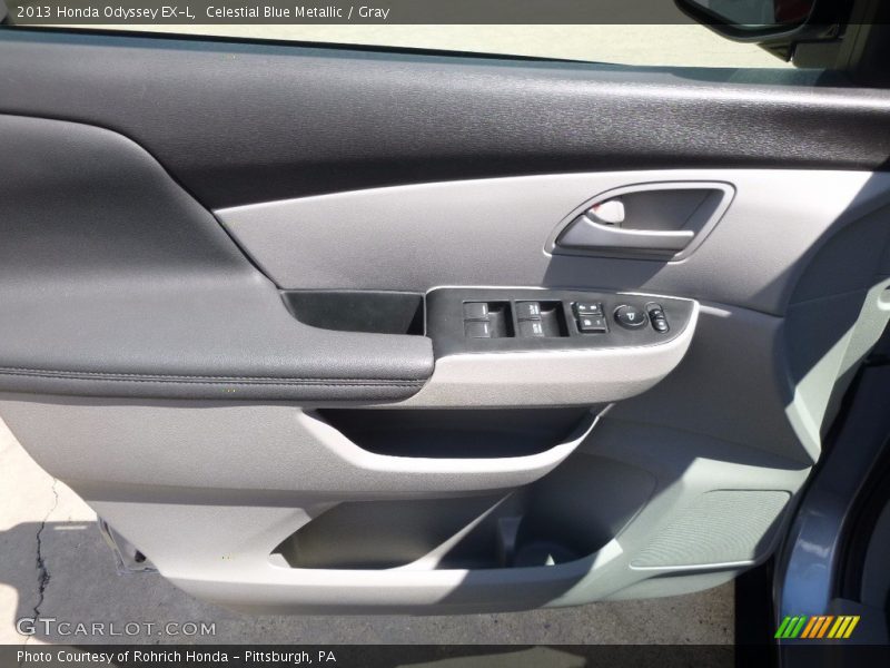 Celestial Blue Metallic / Gray 2013 Honda Odyssey EX-L
