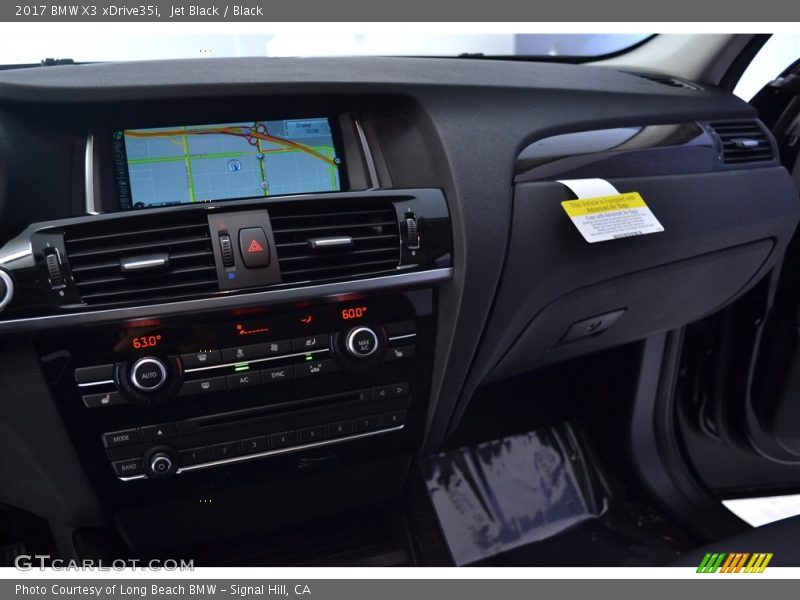 Jet Black / Black 2017 BMW X3 xDrive35i