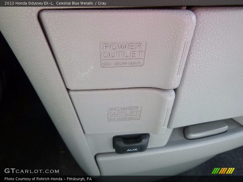 Celestial Blue Metallic / Gray 2013 Honda Odyssey EX-L