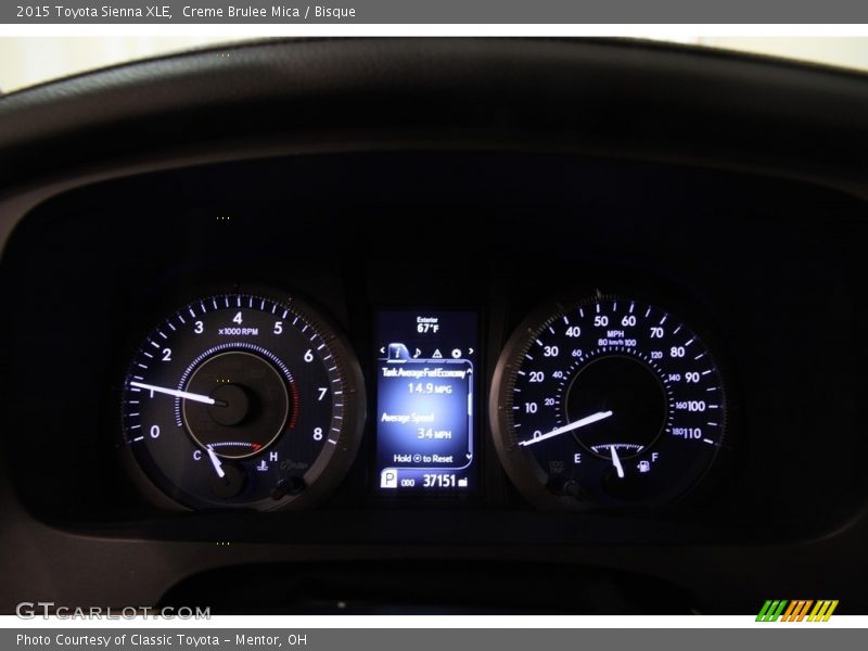 Creme Brulee Mica / Bisque 2015 Toyota Sienna XLE