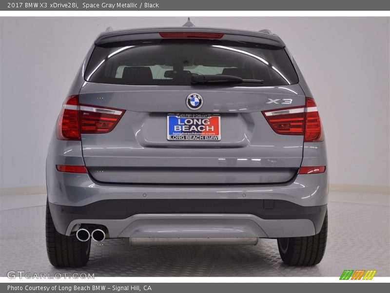 Space Gray Metallic / Black 2017 BMW X3 xDrive28i
