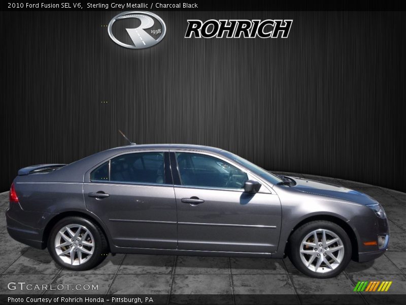 Sterling Grey Metallic / Charcoal Black 2010 Ford Fusion SEL V6