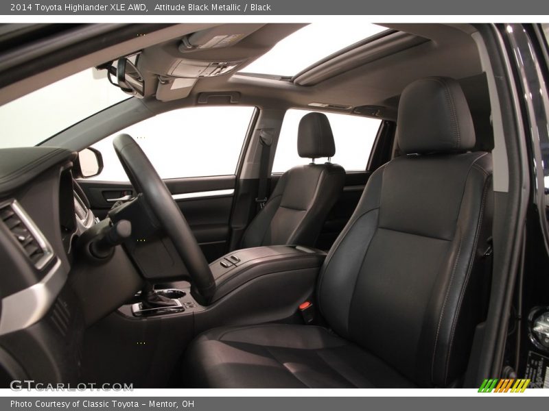 Attitude Black Metallic / Black 2014 Toyota Highlander XLE AWD