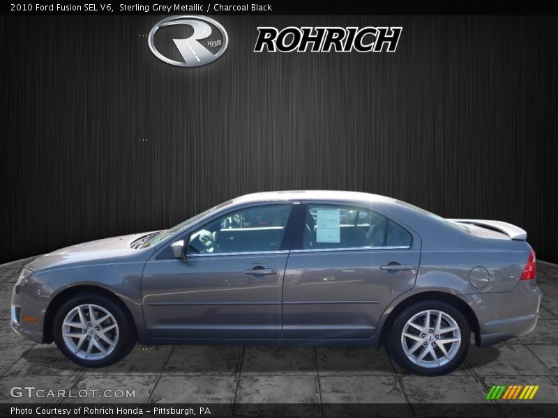 Sterling Grey Metallic / Charcoal Black 2010 Ford Fusion SEL V6