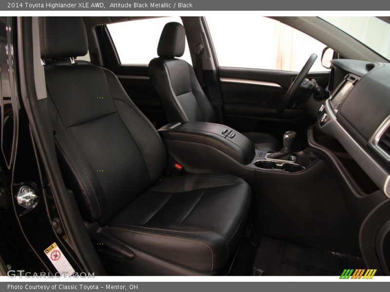 Attitude Black Metallic / Black 2014 Toyota Highlander XLE AWD