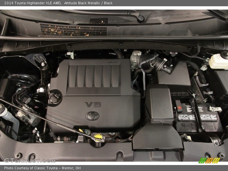 Attitude Black Metallic / Black 2014 Toyota Highlander XLE AWD