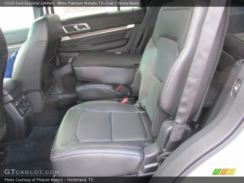 White Platinum Metallic Tri-Coat / Ebony Black 2016 Ford Explorer Limited
