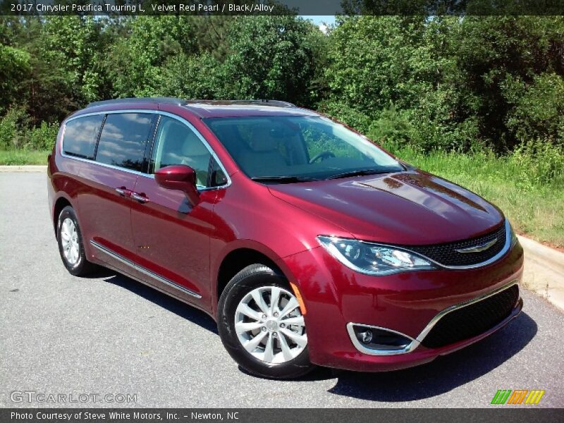 Velvet Red Pearl / Black/Alloy 2017 Chrysler Pacifica Touring L