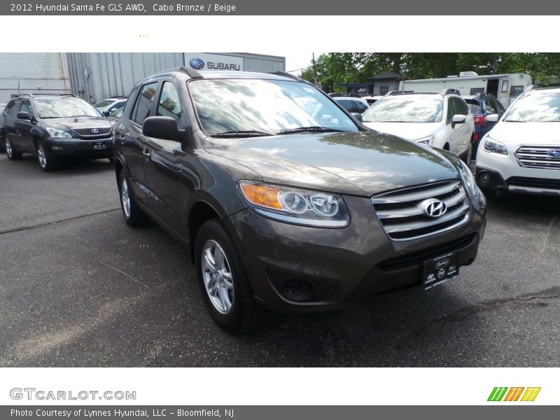 Cabo Bronze / Beige 2012 Hyundai Santa Fe GLS AWD