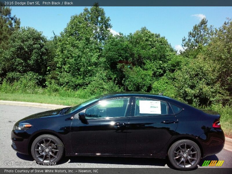 Pitch Black / Black 2016 Dodge Dart SE