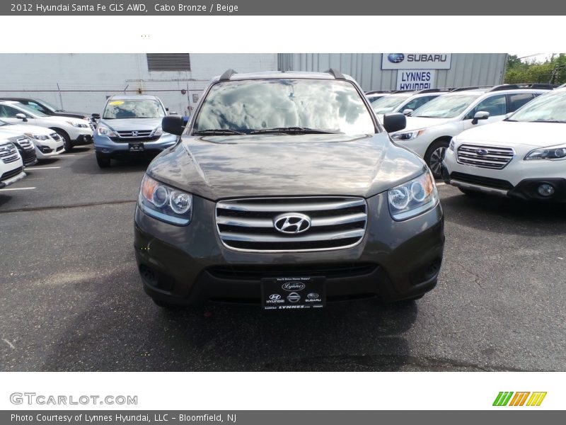 Cabo Bronze / Beige 2012 Hyundai Santa Fe GLS AWD