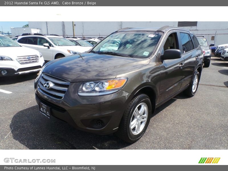 Cabo Bronze / Beige 2012 Hyundai Santa Fe GLS AWD