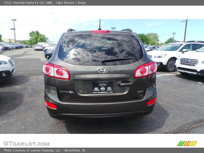 Cabo Bronze / Beige 2012 Hyundai Santa Fe GLS AWD