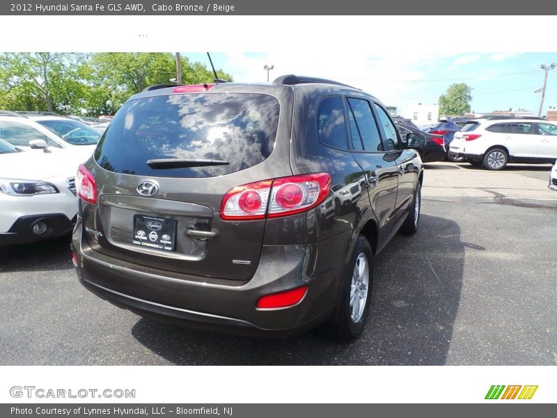 Cabo Bronze / Beige 2012 Hyundai Santa Fe GLS AWD