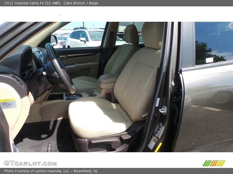 Cabo Bronze / Beige 2012 Hyundai Santa Fe GLS AWD
