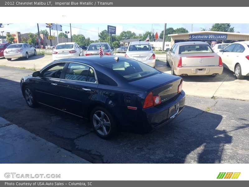 Imperial Blue Metallic / Titanium 2012 Chevrolet Malibu LT