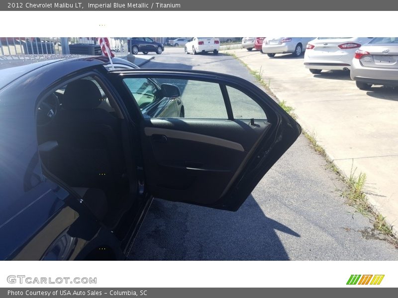 Imperial Blue Metallic / Titanium 2012 Chevrolet Malibu LT