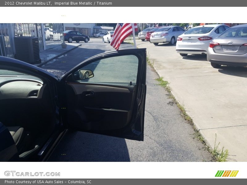 Imperial Blue Metallic / Titanium 2012 Chevrolet Malibu LT