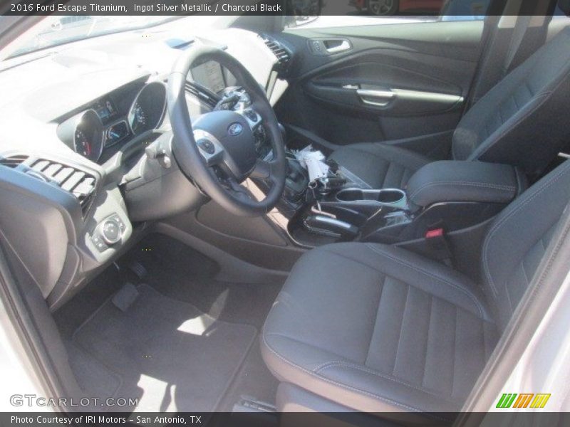Ingot Silver Metallic / Charcoal Black 2016 Ford Escape Titanium