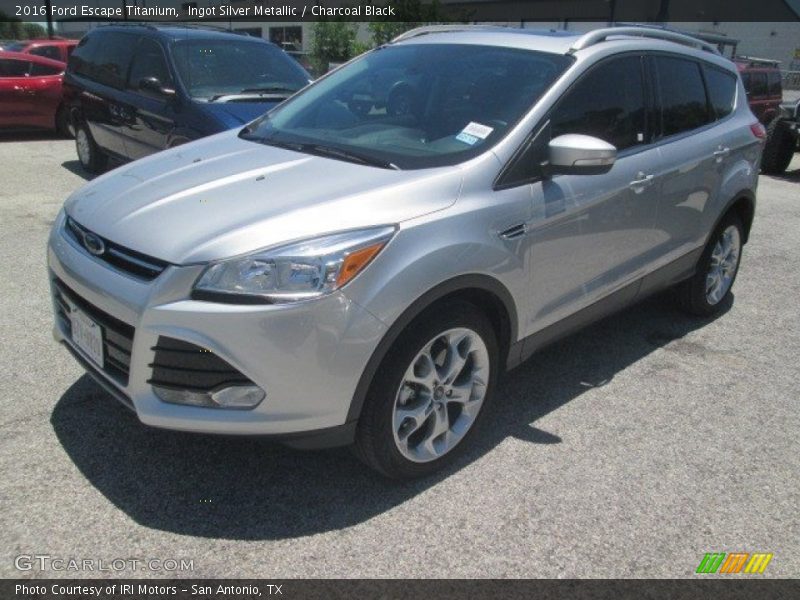 Ingot Silver Metallic / Charcoal Black 2016 Ford Escape Titanium