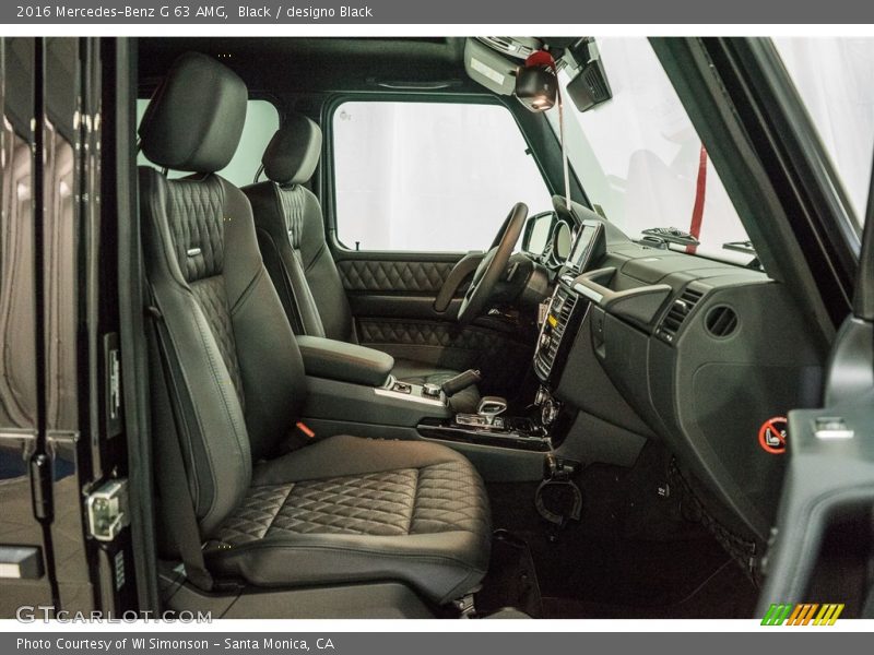 Front Seat of 2016 G 63 AMG
