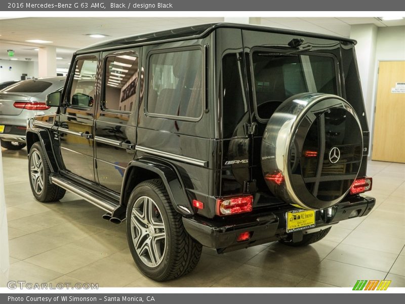 Black / designo Black 2016 Mercedes-Benz G 63 AMG