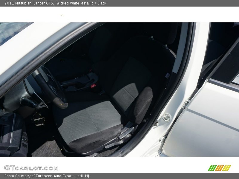 Wicked White Metallic / Black 2011 Mitsubishi Lancer GTS