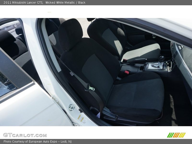Wicked White Metallic / Black 2011 Mitsubishi Lancer GTS