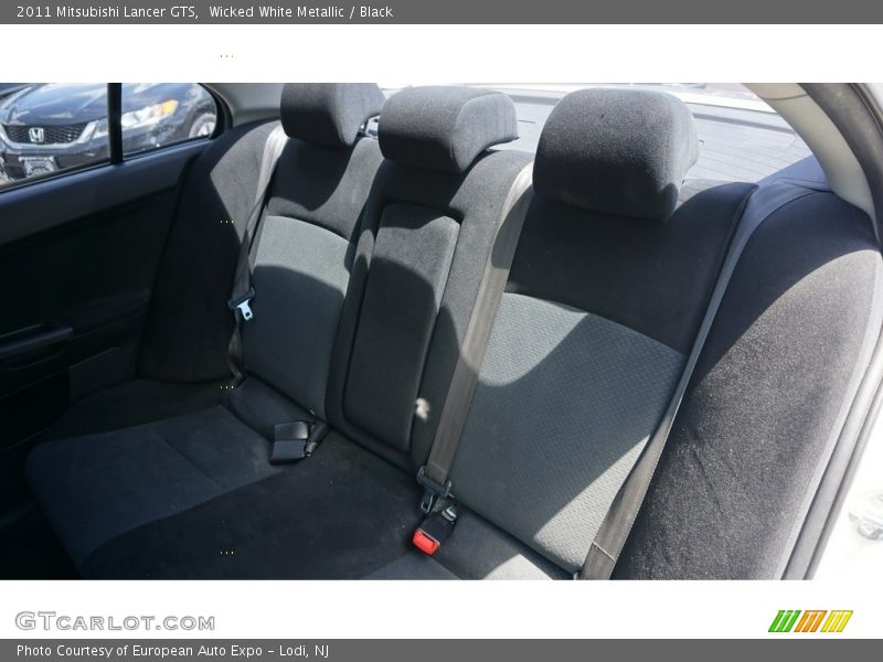 Wicked White Metallic / Black 2011 Mitsubishi Lancer GTS