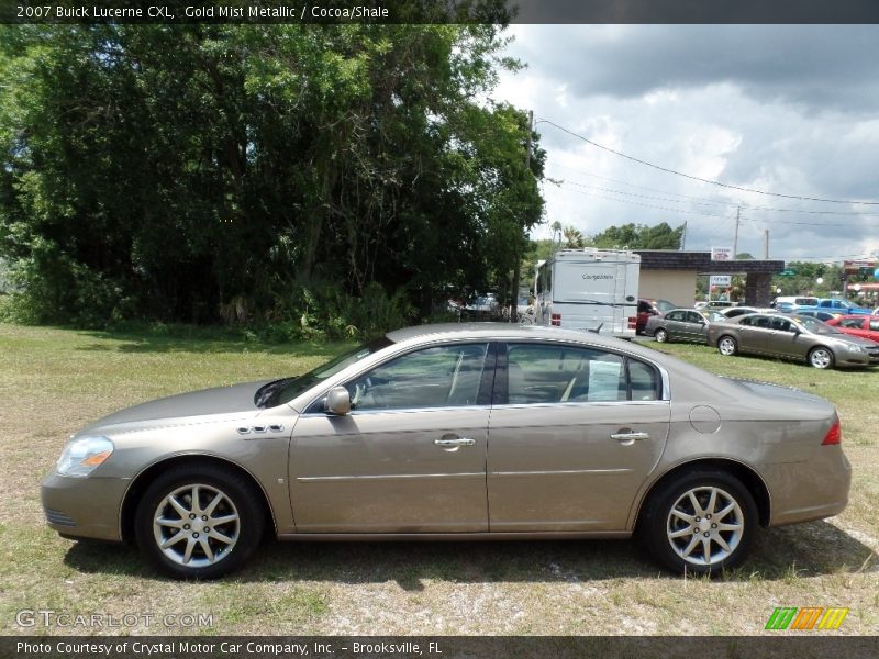 Gold Mist Metallic / Cocoa/Shale 2007 Buick Lucerne CXL