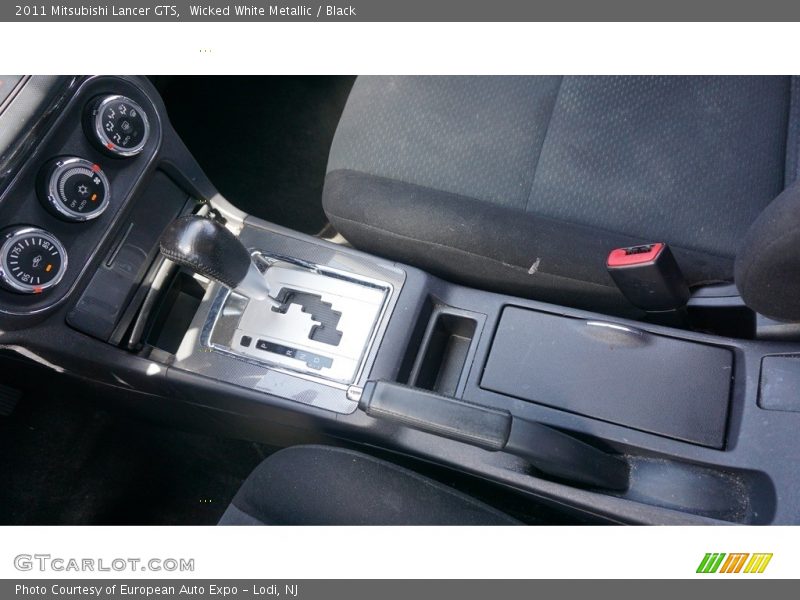 Wicked White Metallic / Black 2011 Mitsubishi Lancer GTS