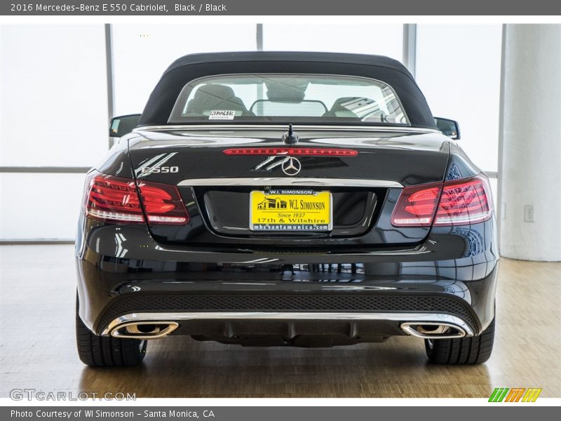 Black / Black 2016 Mercedes-Benz E 550 Cabriolet
