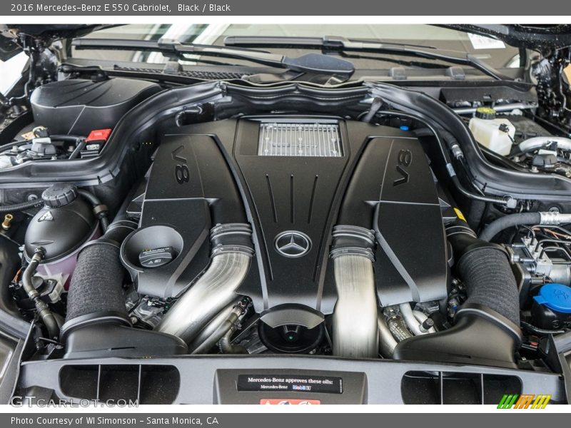  2016 E 550 Cabriolet Engine - 4.6 Liter DI biturbo DOHC 32-Valve VVT V8