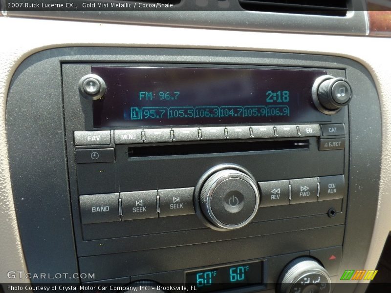 Gold Mist Metallic / Cocoa/Shale 2007 Buick Lucerne CXL