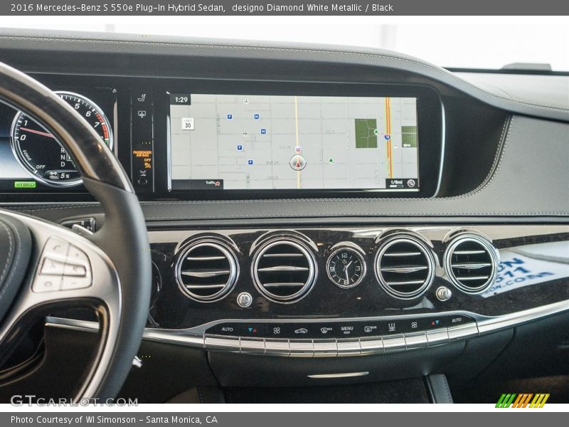 designo Diamond White Metallic / Black 2016 Mercedes-Benz S 550e Plug-In Hybrid Sedan