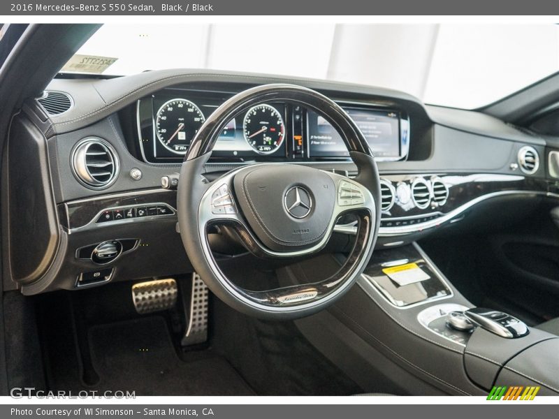 Black / Black 2016 Mercedes-Benz S 550 Sedan