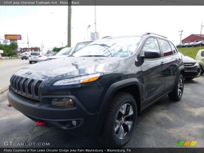 Rhino / Black 2016 Jeep Cherokee Trailhawk 4x4