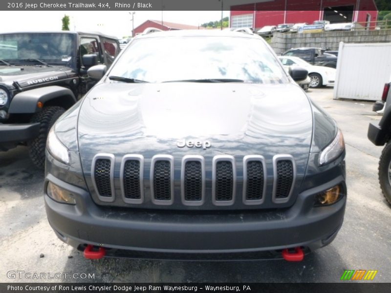 Rhino / Black 2016 Jeep Cherokee Trailhawk 4x4
