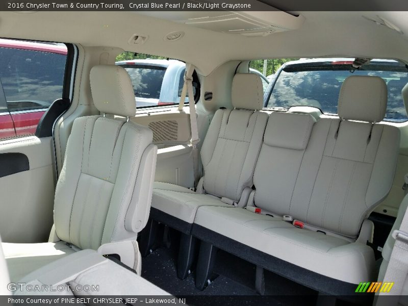 Crystal Blue Pearl / Black/Light Graystone 2016 Chrysler Town & Country Touring