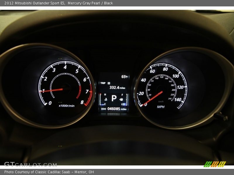 Mercury Gray Pearl / Black 2012 Mitsubishi Outlander Sport ES